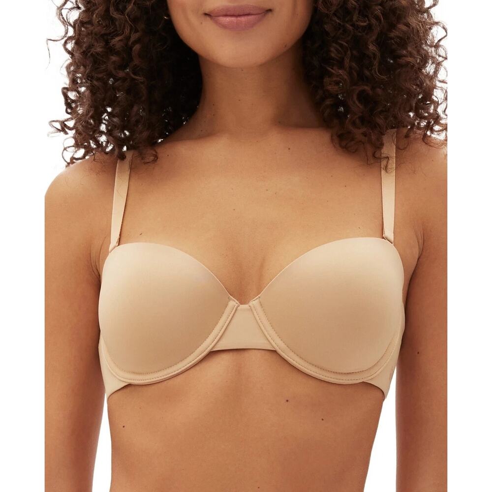 Gap Body NWT Size 36D (XL) Beige Everyday Multiway Underwire Padded Bra